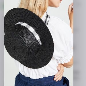 Madewell Stampede Straw Boater Hat
